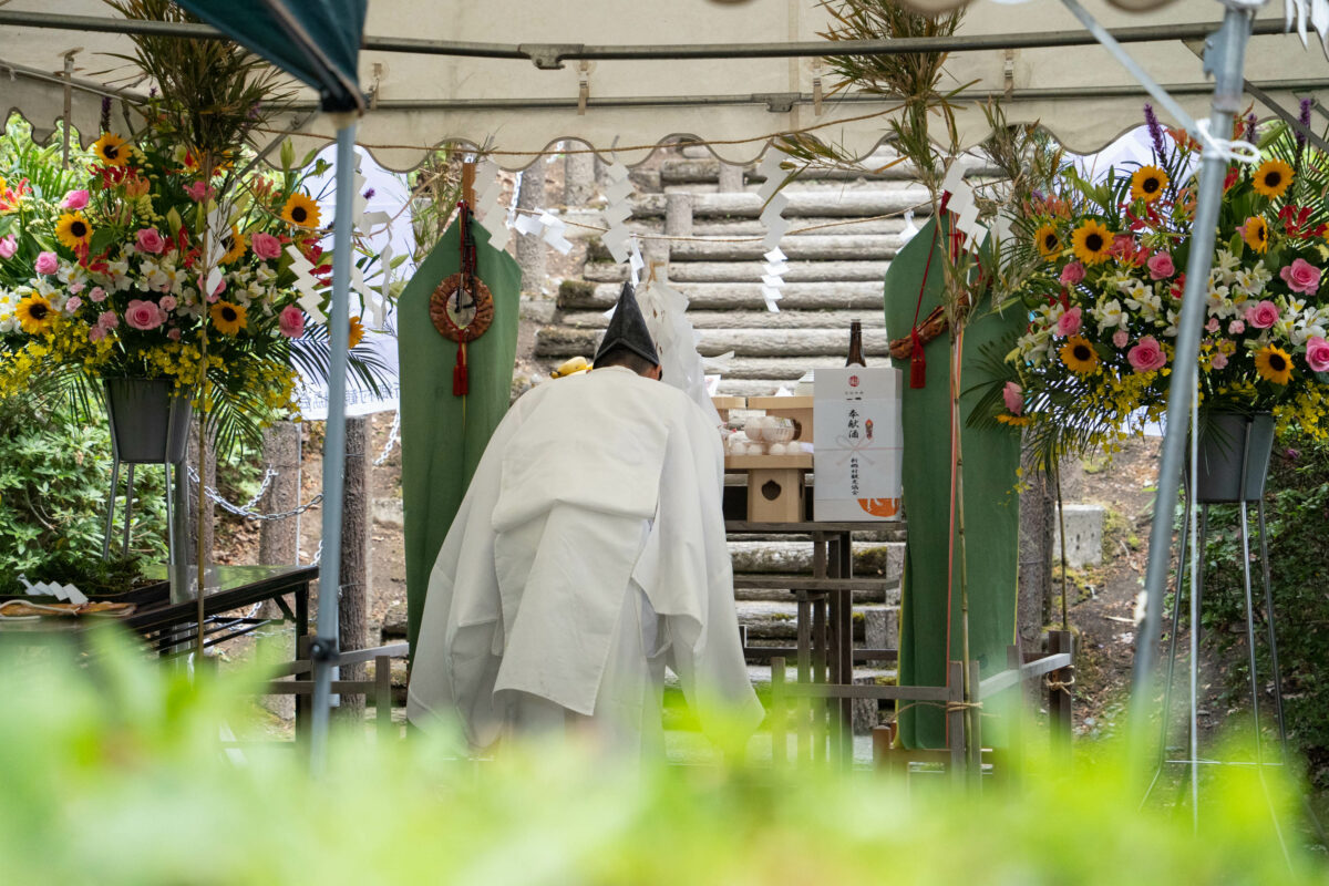 祝詞奏上の様子