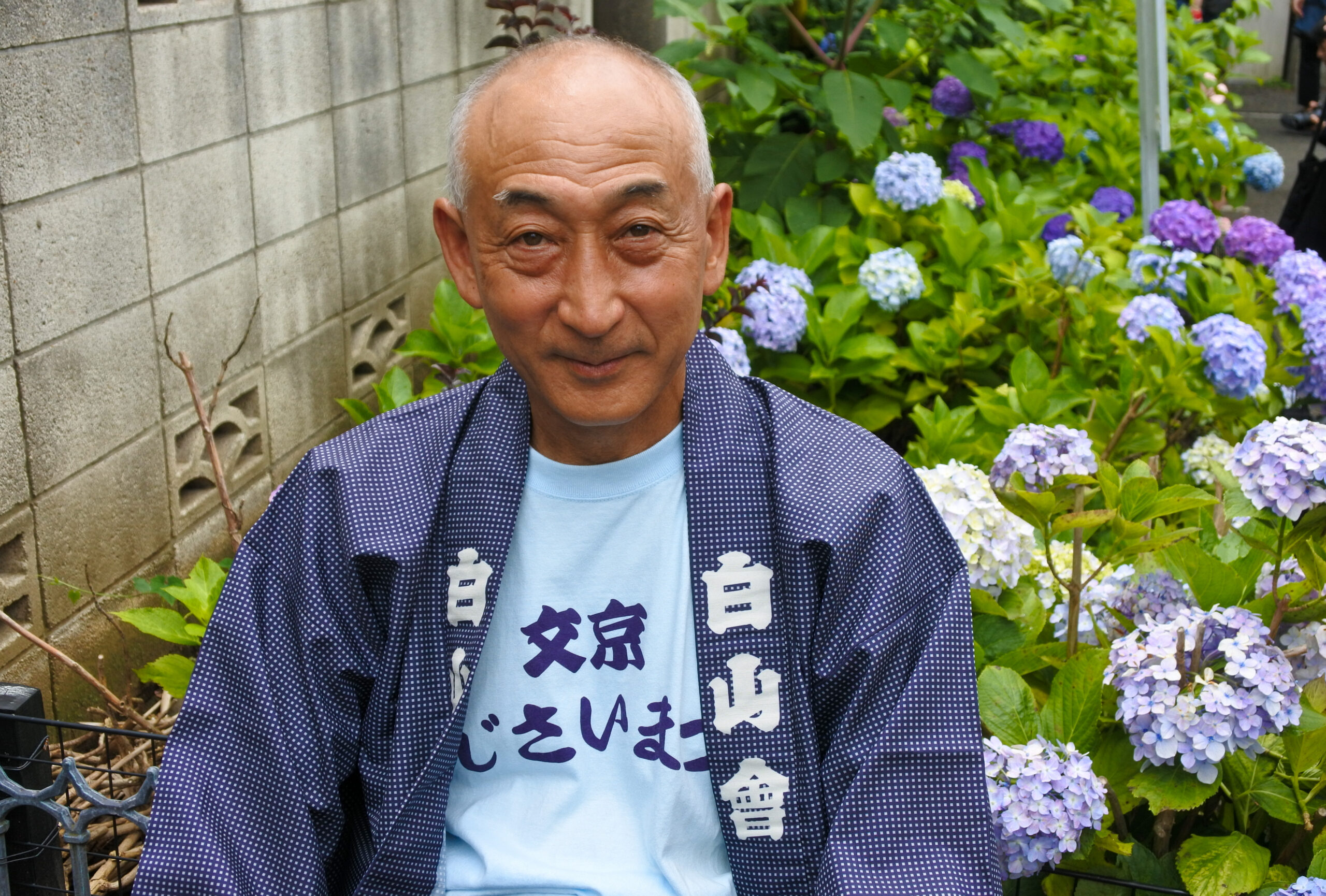 文京あじさいまつり　白山神社奉賛青年會 会長　古沢博之さん