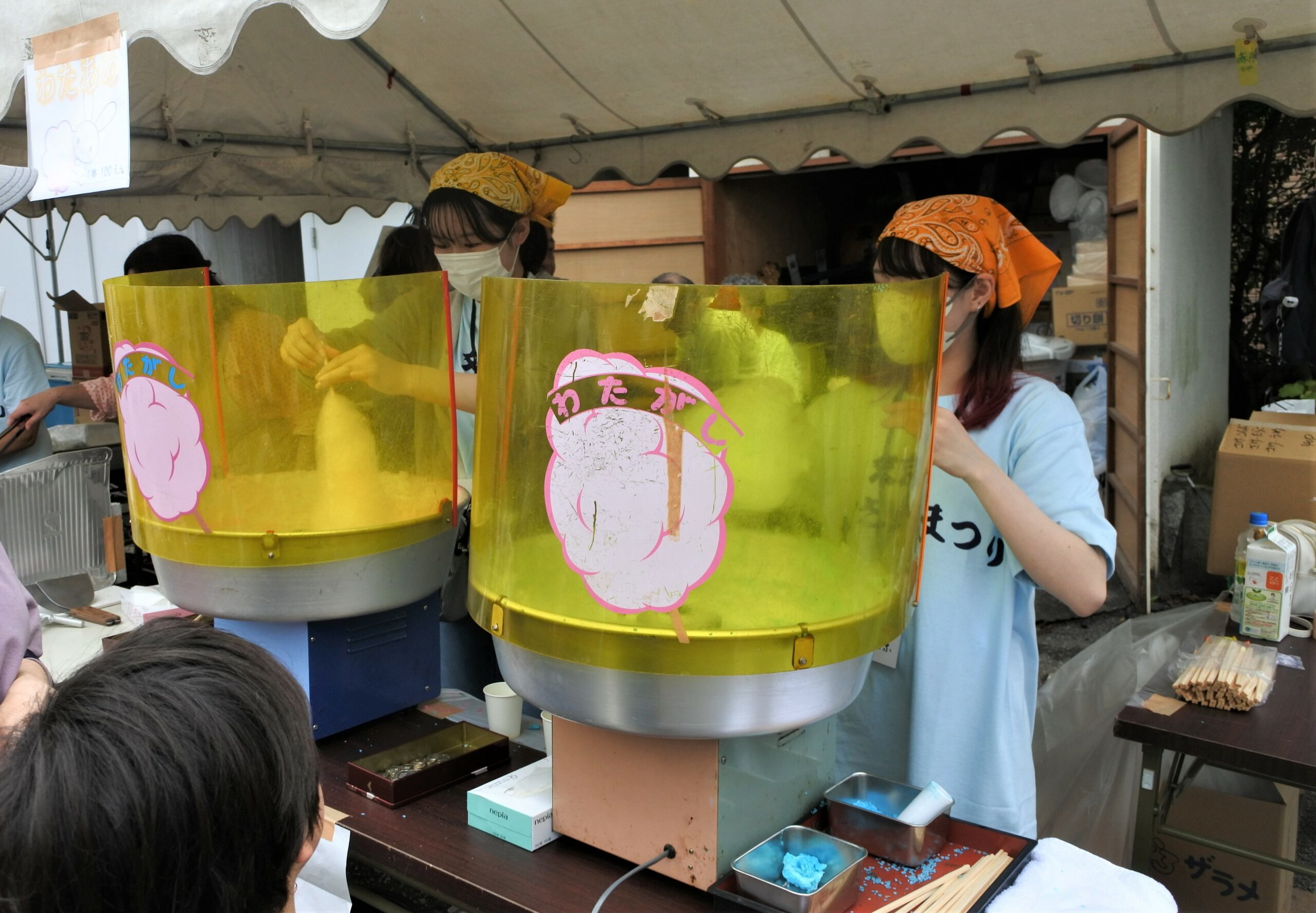 文京あじさいまつり　模擬店の様子