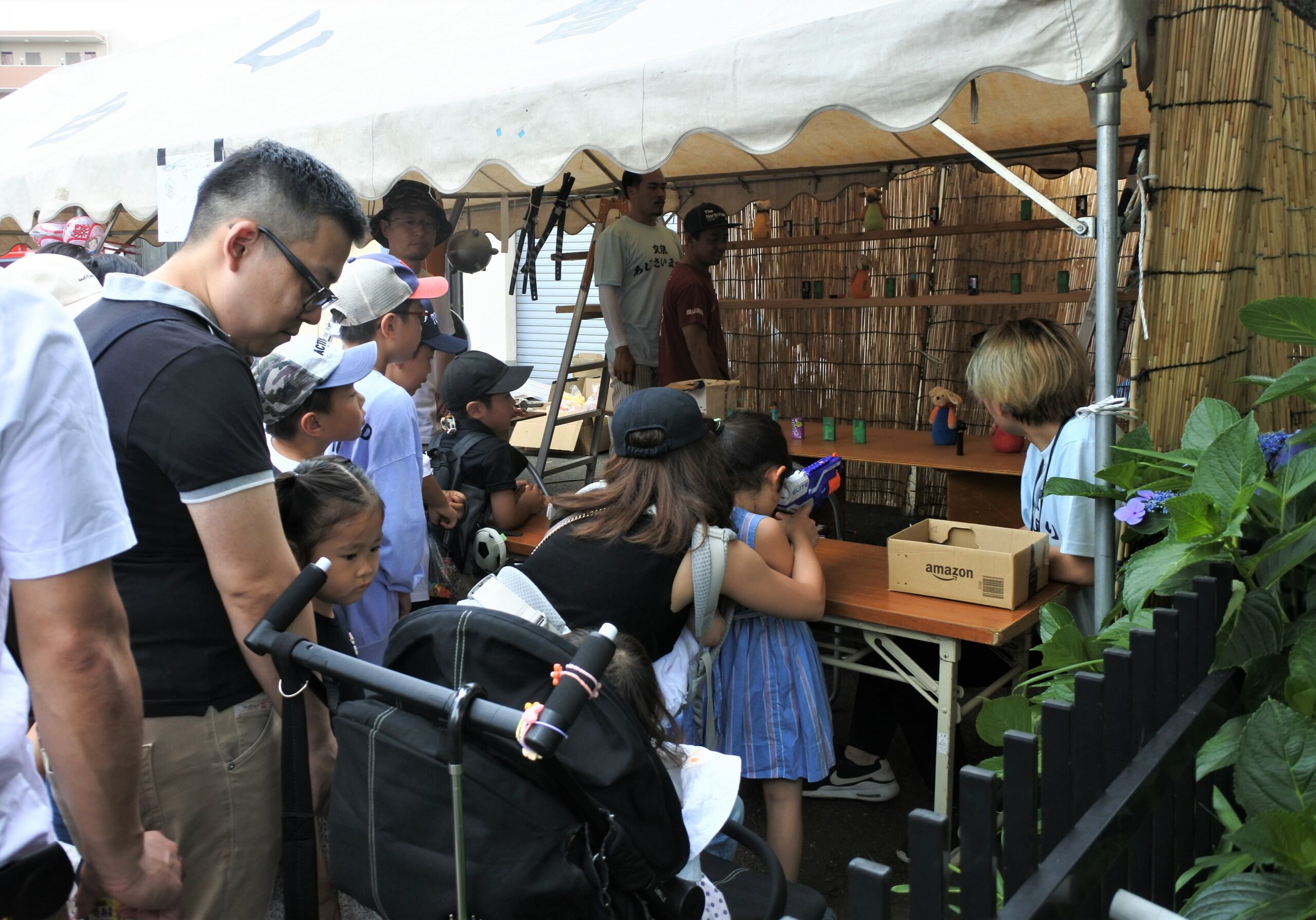 文京あじさいまつり　模擬店の様子