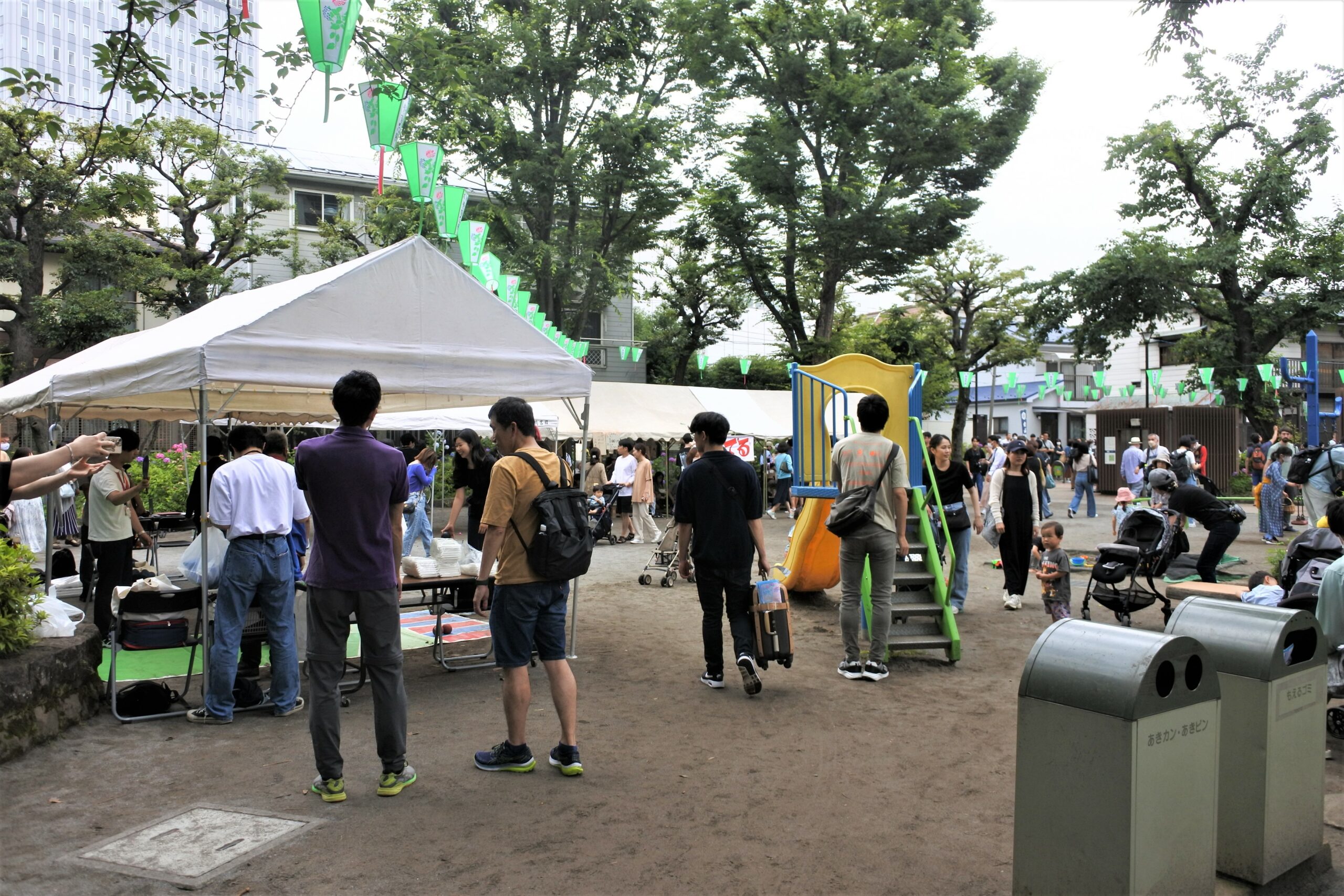 文京あじさいまつり　白山公園の様子