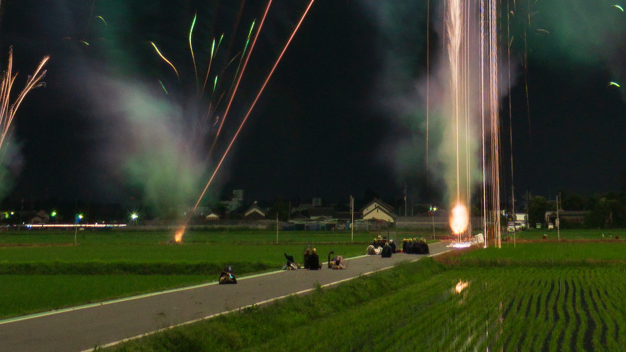 群馬の夏びらき！たまむら花火大会2023年。最前列でゆったり観覧できた