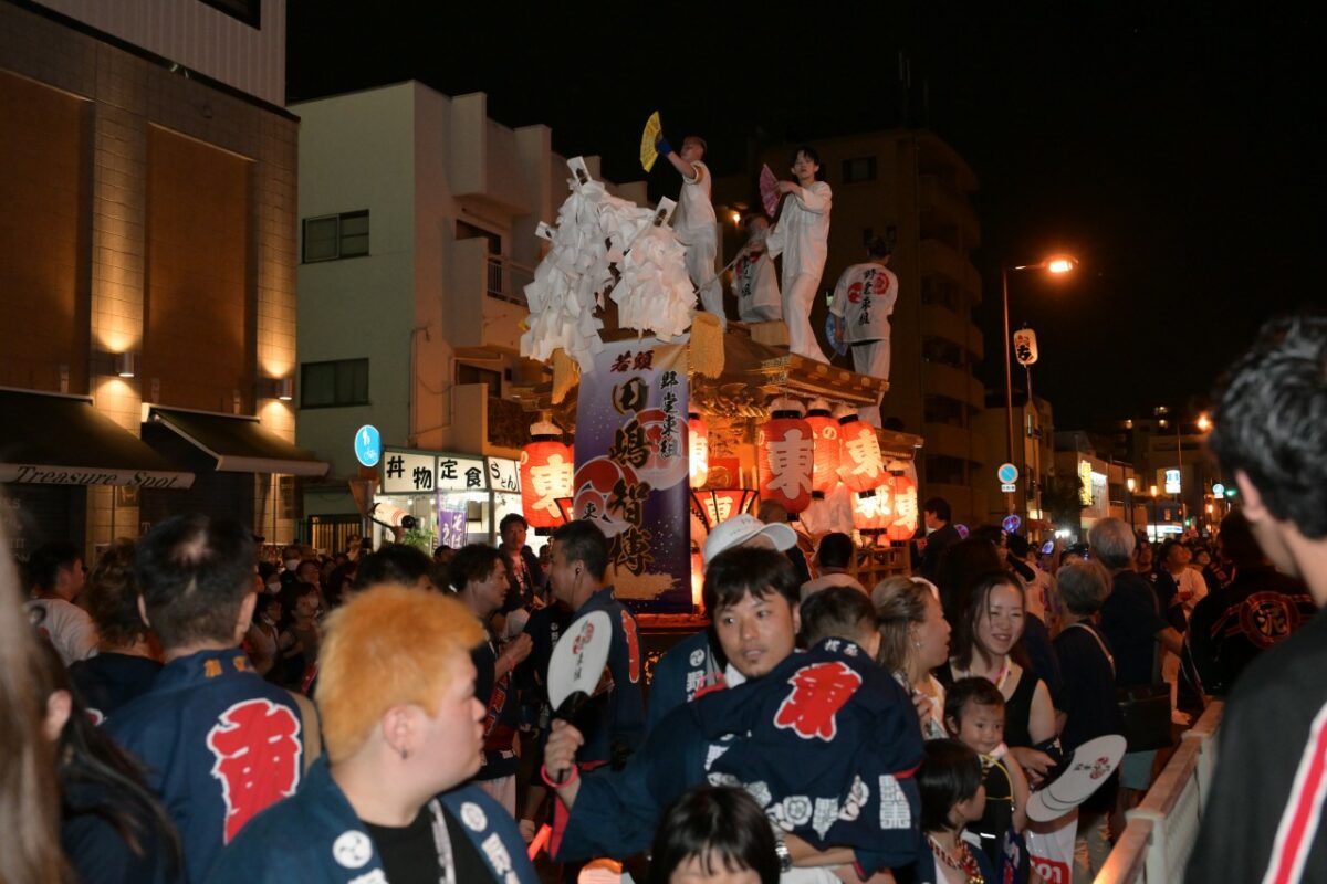 南港通を移動する野堂東組