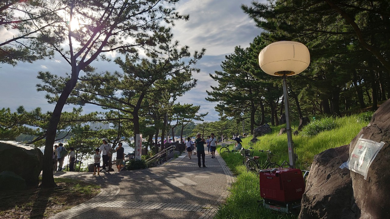 バルーン照明点灯