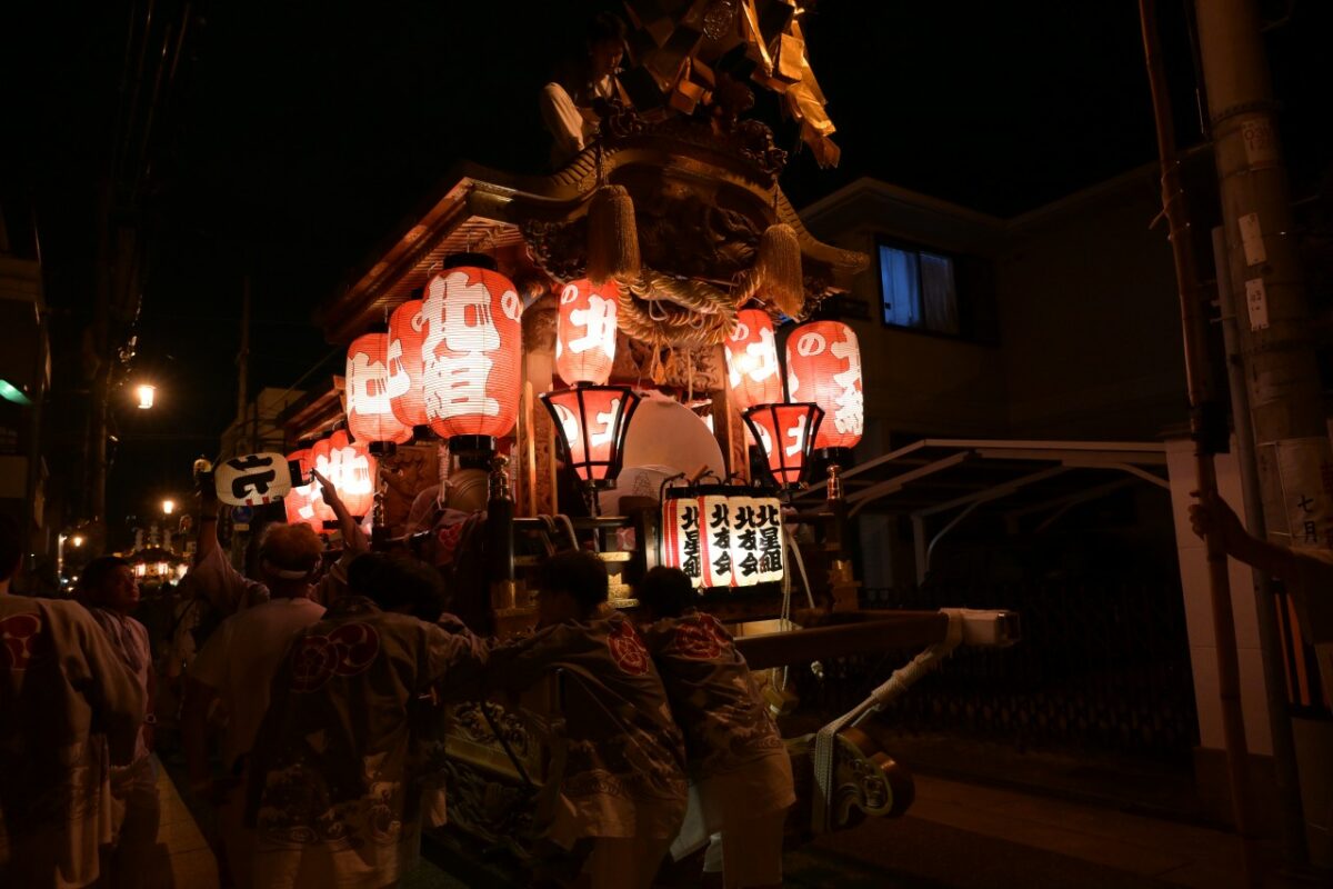 出発の時を待つ野堂北組と市町