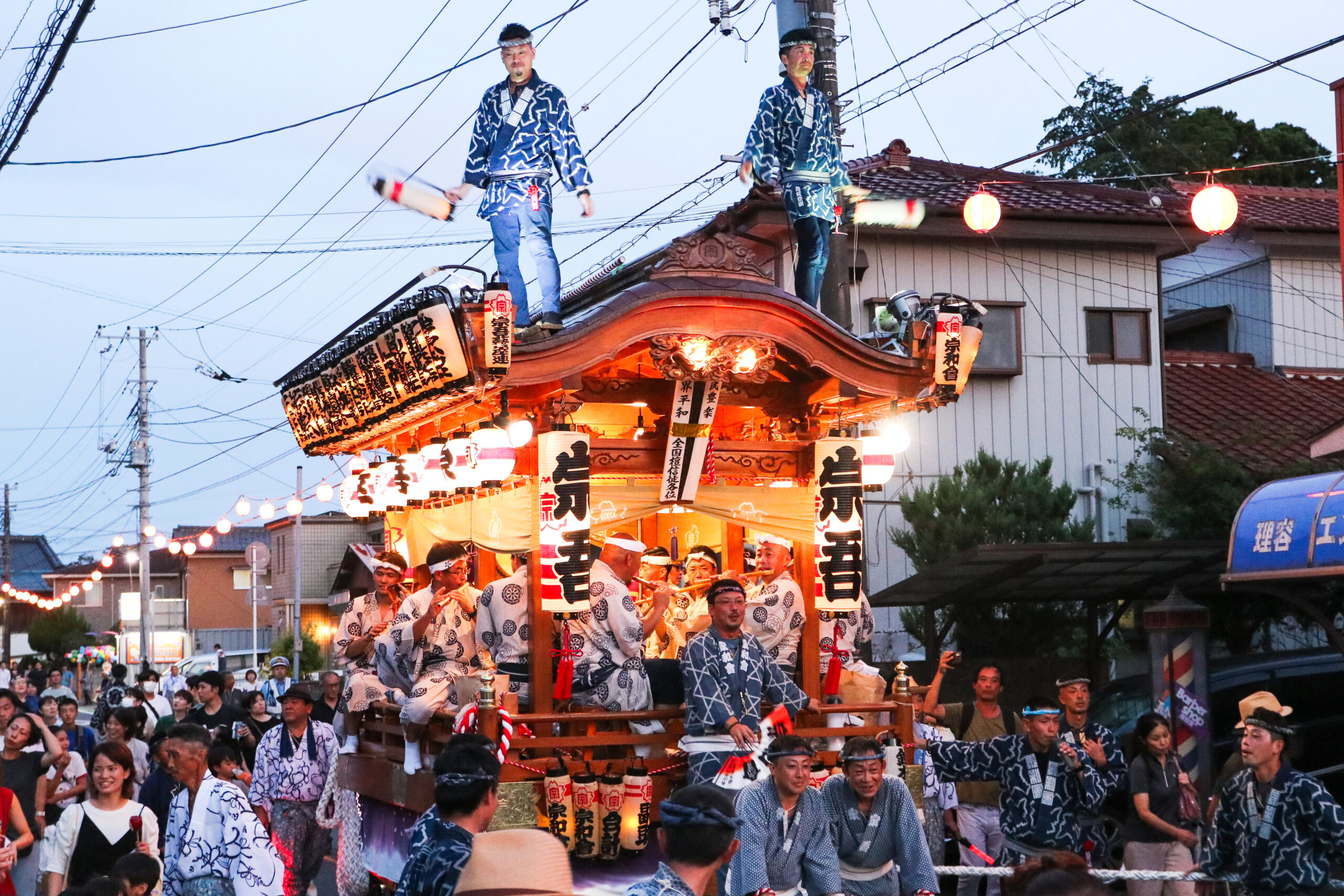 露店屋 屋台 夏祭り テキ屋 鉄板 - 自転車