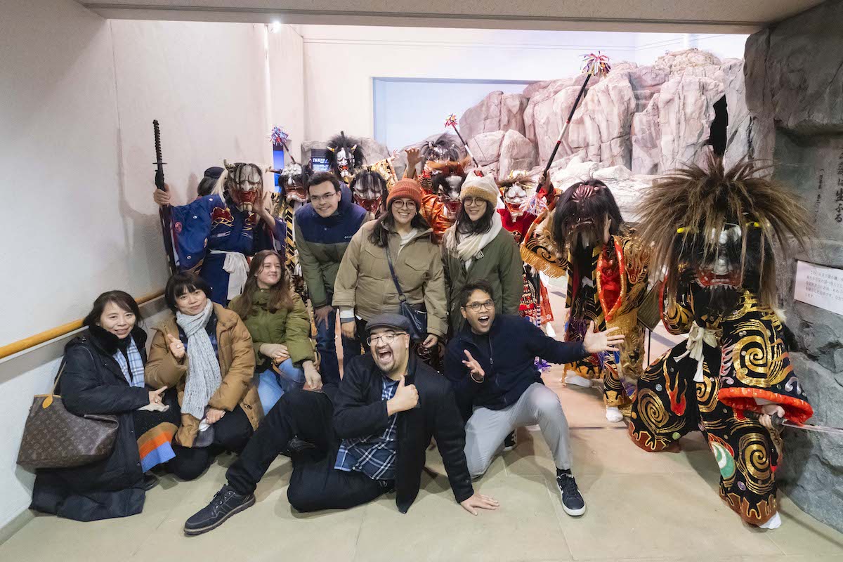 鬼軍団と来場者